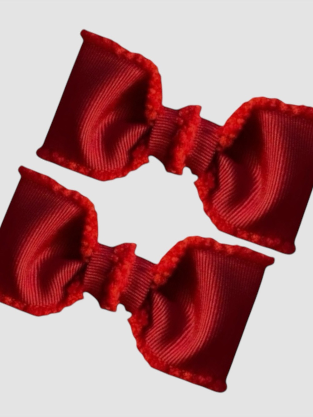 Elegant Red Hair Bows for Kids - Picture 6 of 8